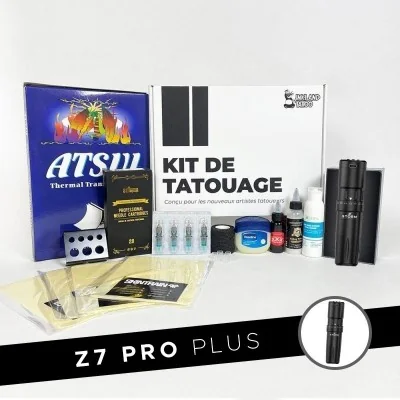 Kit de tatuaje Z7 Pro Plus - Máquina inalámbrica a batería