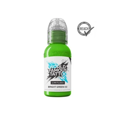 Tinta World Famous Limitless Bright Green V2 - 30ml