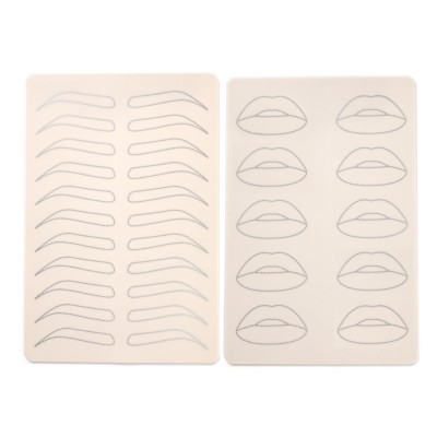 Piel Sintética Doble Cara Ceja Labio - 19x15.5x1.5cm