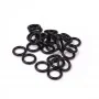 Juntas tóricas de silicona negra - 15mm - 100 piezas