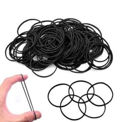 Elástico Negro Premium - 200 piezas